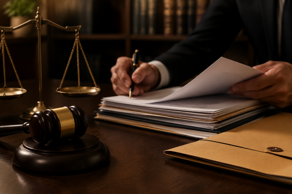 Check for Pending Litigation